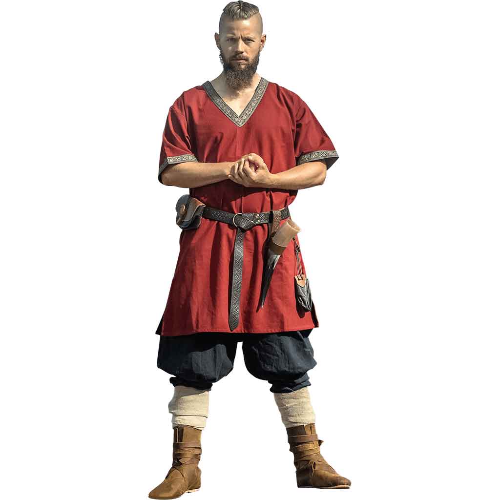 Loki Viking Tunic - Red