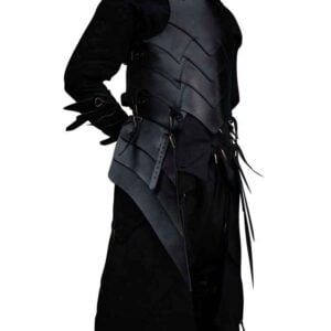 Shadow Leather Tassets - Black