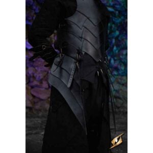 Shadow Leather Tassets - Black