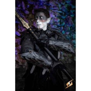 Shadow Leather Bracers - Black