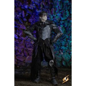 Shadow Leather Greaves - Black
