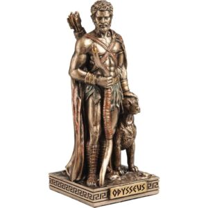 Bronze Odysseus and Argos Greek Pantheon Statue