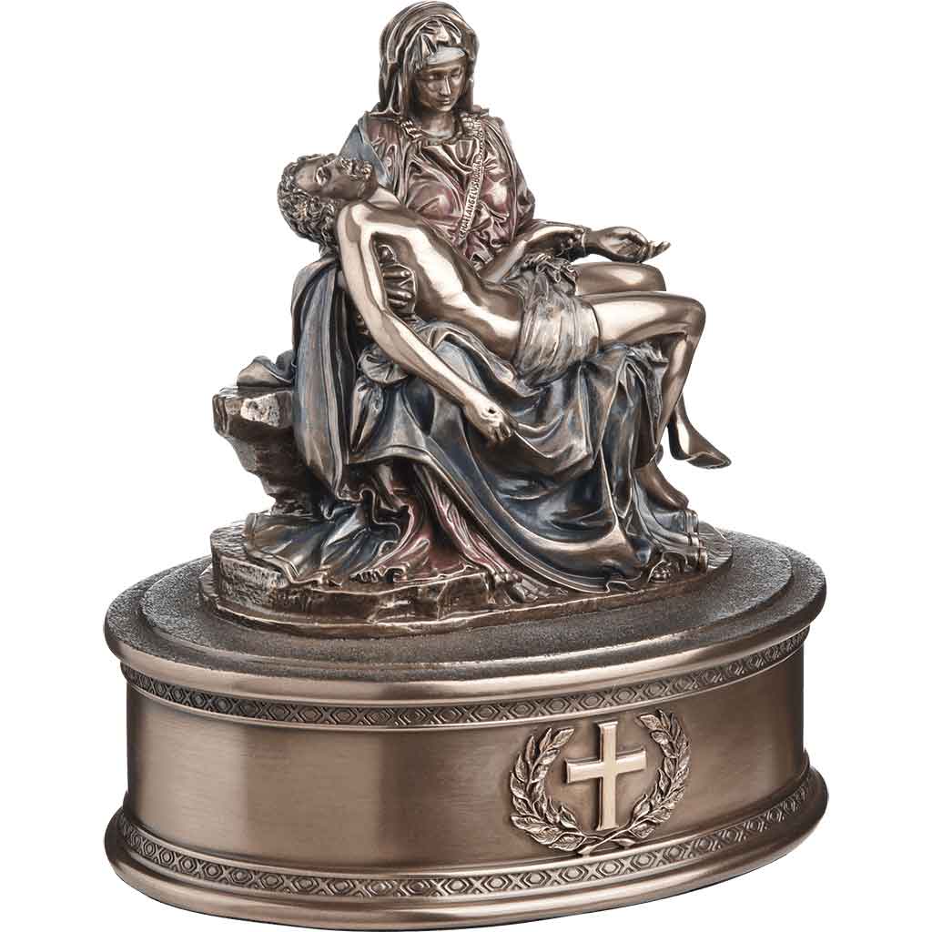 Bronzed La Pieta Urn