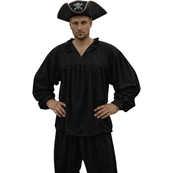 Harbor Rogue Gathered Pirate Shirt