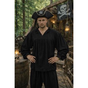Harbor Rogue Gathered Pirate Shirt