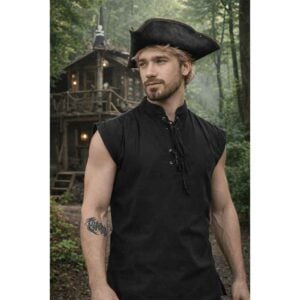 Harbor Rogue Lace-Up Pirate Tunic