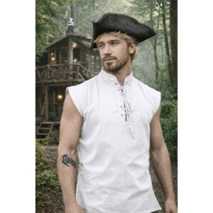 Harbor Rogue Lace-Up Pirate Tunic