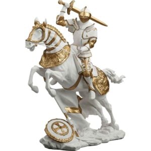 Cavalry Charge Medieval Knight Statue