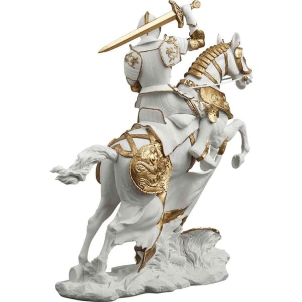 Cavalry Charge Medieval Knight Statue