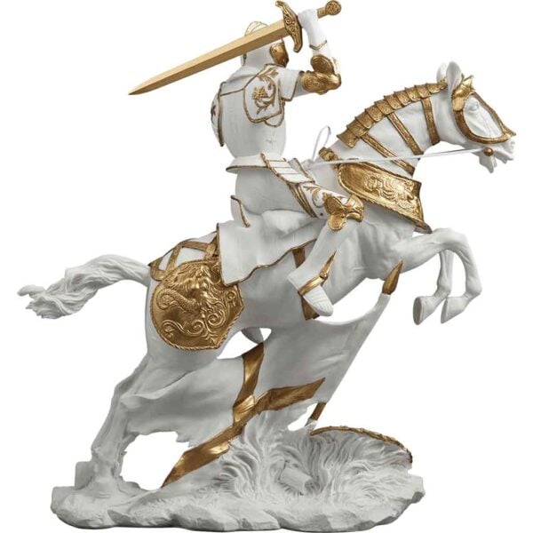 Cavalry Charge Medieval Knight Statue