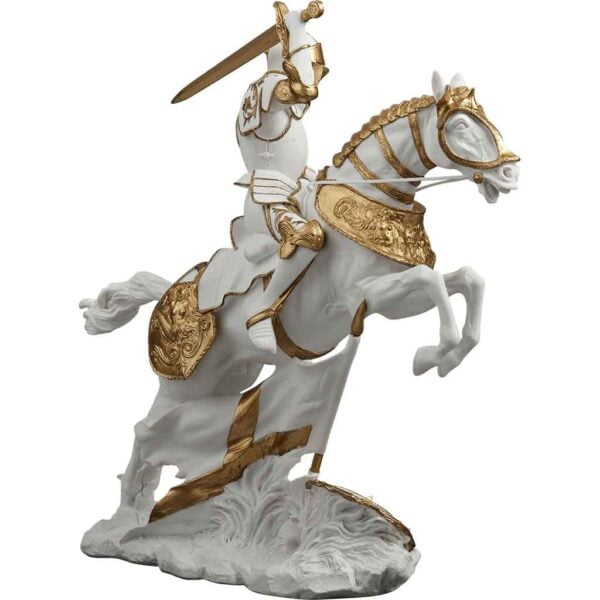 Cavalry Charge Medieval Knight Statue