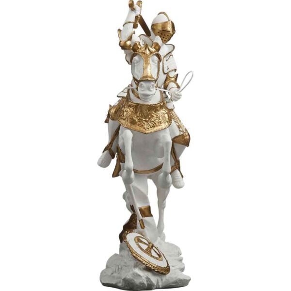 Cavalry Charge Medieval Knight Statue
