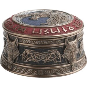 Fenrir Rune Viking Trinket Box