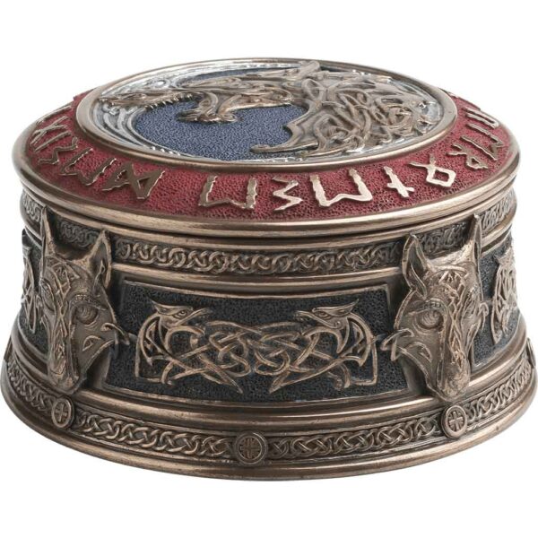 Fenrir Rune Viking Trinket Box