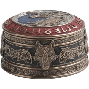 Fenrir Rune Viking Trinket Box