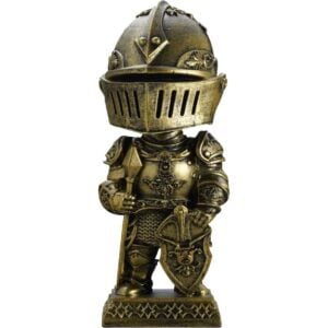 Gold Bobble Head Knight Statue