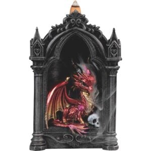 Gothic Red Dragon Incense Burner
