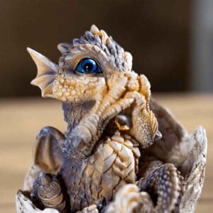 Sandy Dragon Hatchling Statue
