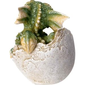 Green Dragon Hatchling Statue