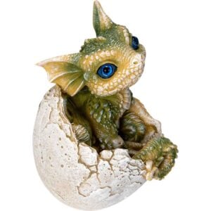 Green Dragon Hatchling Statue