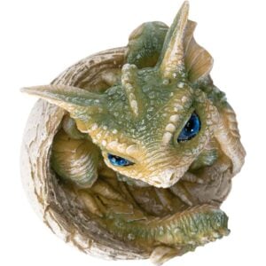 Green Dragon Hatchling Statue