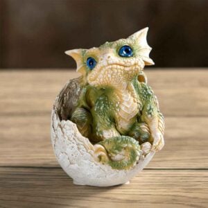 Green Dragon Hatchling Statue
