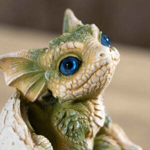 Green Dragon Hatchling Statue