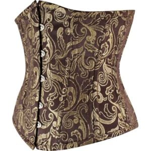 Gold Underbust Waist Training Corset