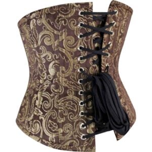 Gold Underbust Waist Training Corset