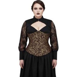 Gold Underbust Waist Training Corset