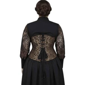 Gold Underbust Waist Training Corset