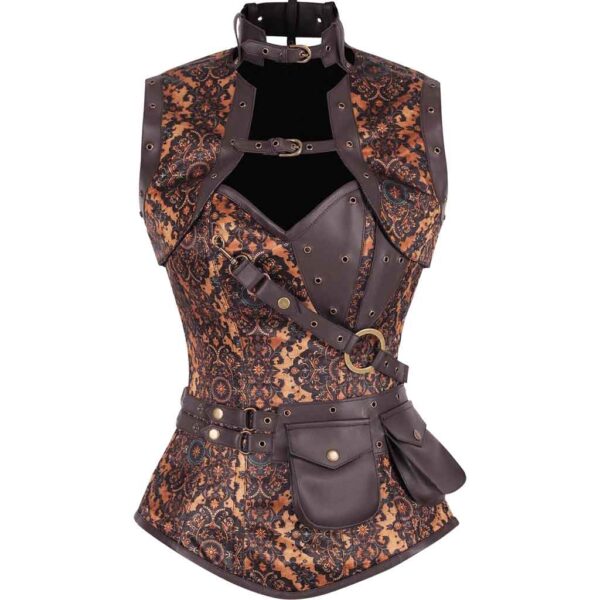 Steampunk Compass Corset with Jacket