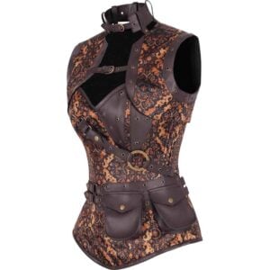 Steampunk Compass Corset with Jacket