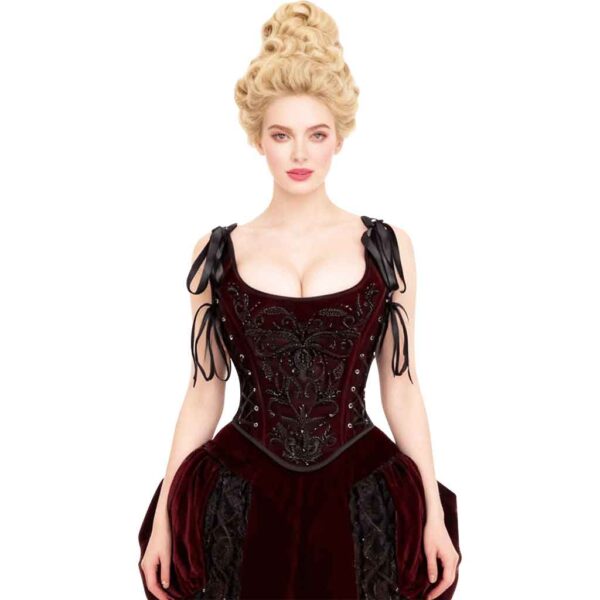 Embroidered Rococo Overbust Corset