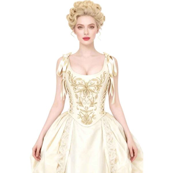 Embroidered Rococo Overbust Corset