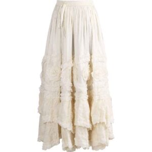Ivory Rococo Long Skirt