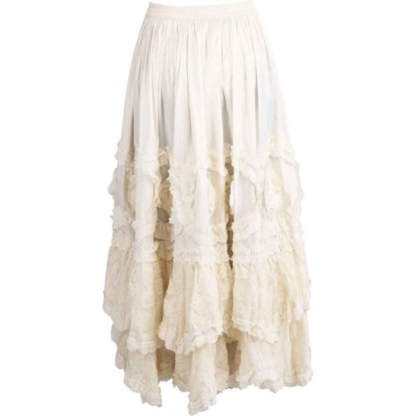 Ivory Rococo Long Skirt