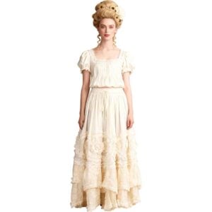Ivory Rococo Long Skirt