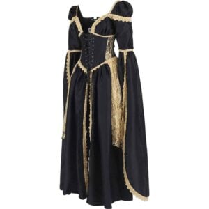 Black Elven Rococo Corset Dress