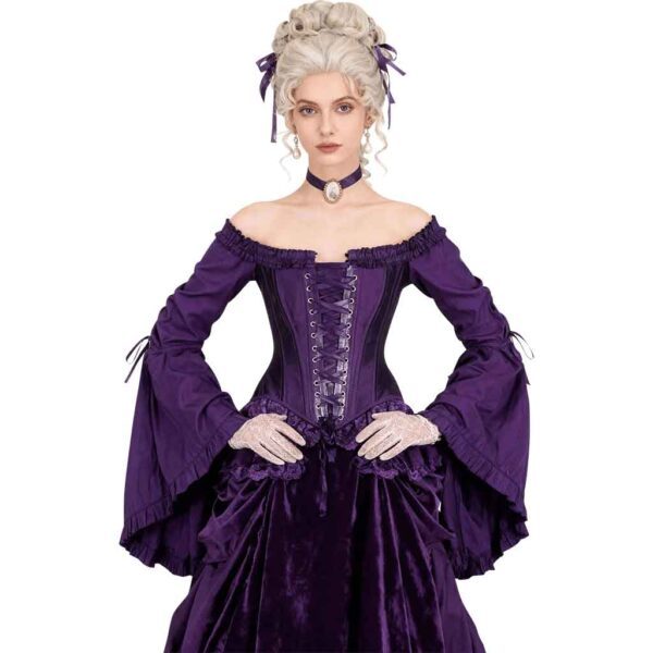 Rubee Off-Shoulder Overbust Rococo Corset