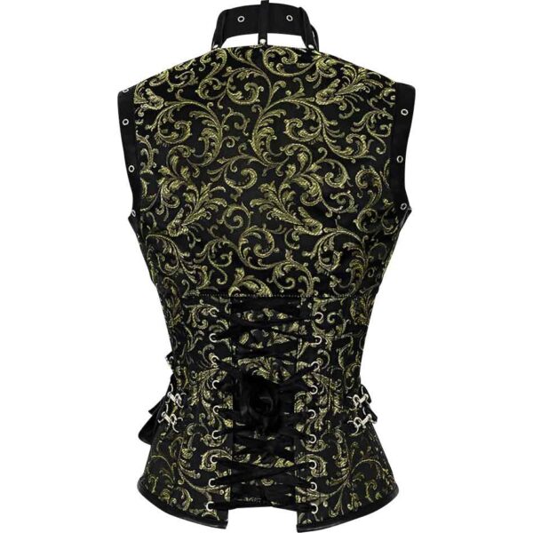 Gold Steampunk Brocade Corset with Jacket