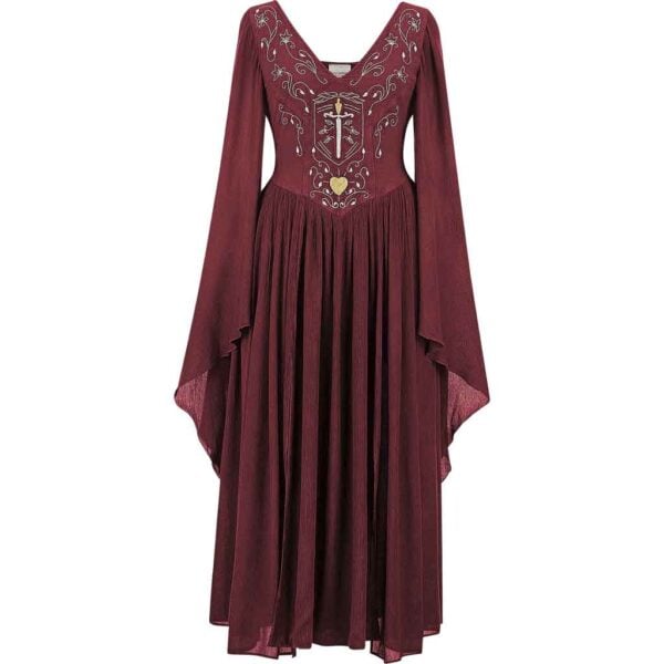 Galadria Maxi Dress - Burgundy Wine