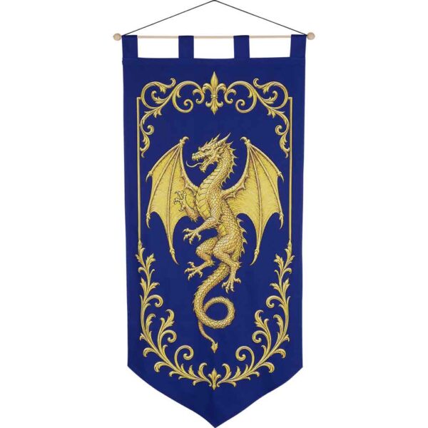 Golden Dragon Medieval Banner