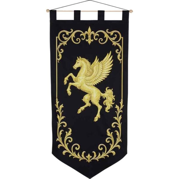 Heraldic Pegasus Medieval Banner
