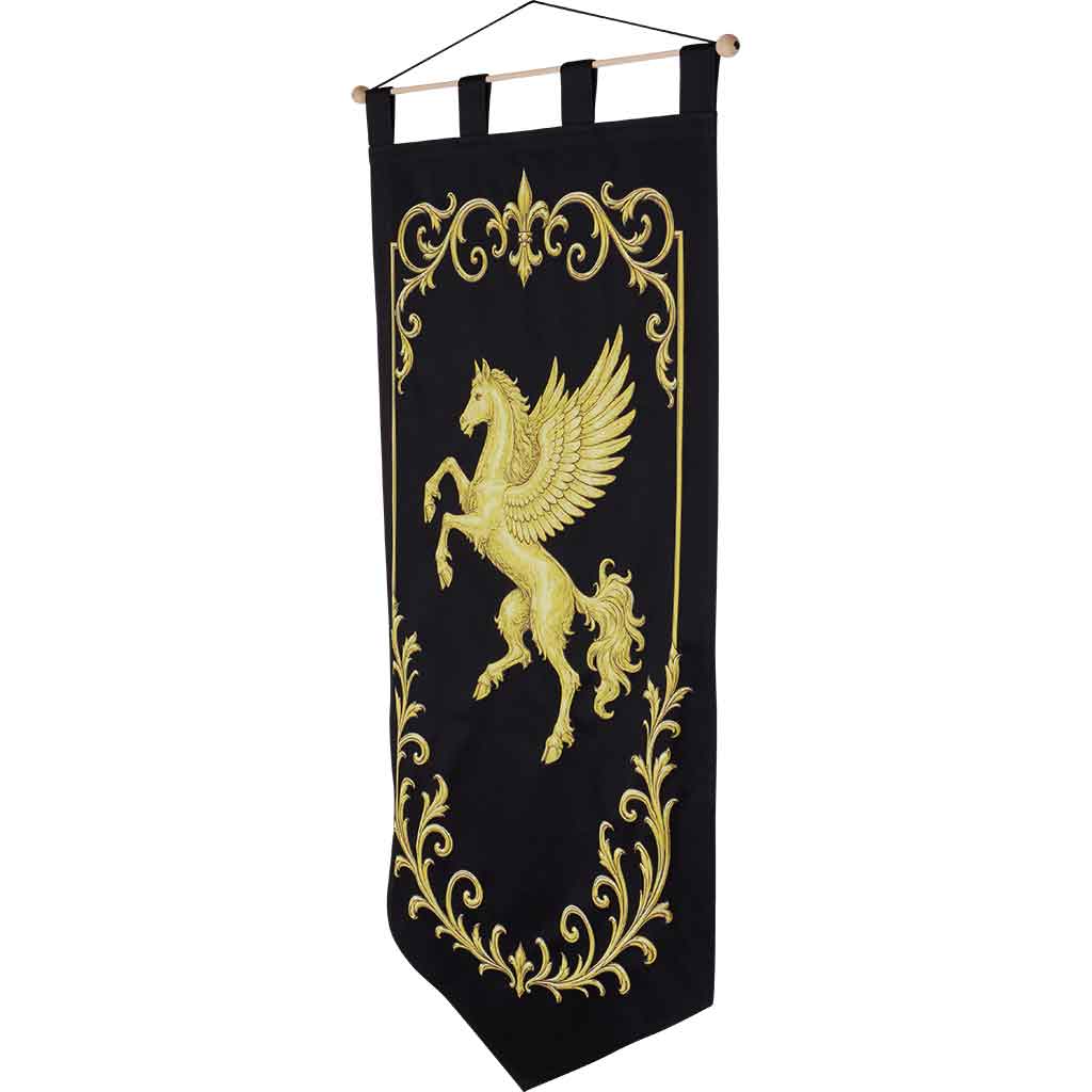 Heraldic Pegasus Medieval Banner