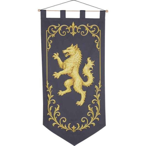 Heraldic Wolf Medieval Banner