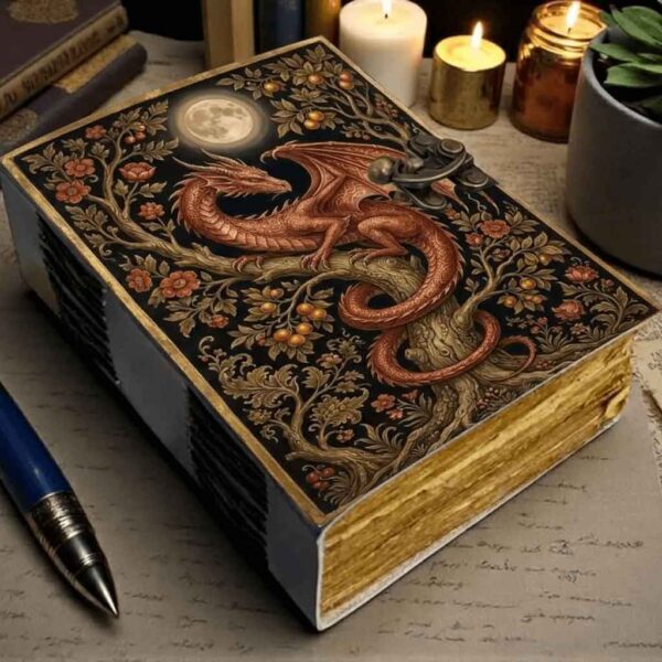 Clasped Dragon Leather Journal