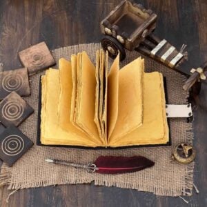 Enchanted Dragon Bookshelf Leather Journal