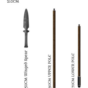Medieval LARP Winged Spear