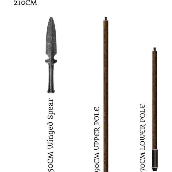 Medieval LARP Winged Spear